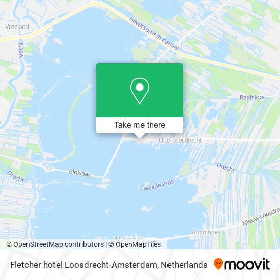 Fletcher hotel Loosdrecht-Amsterdam map