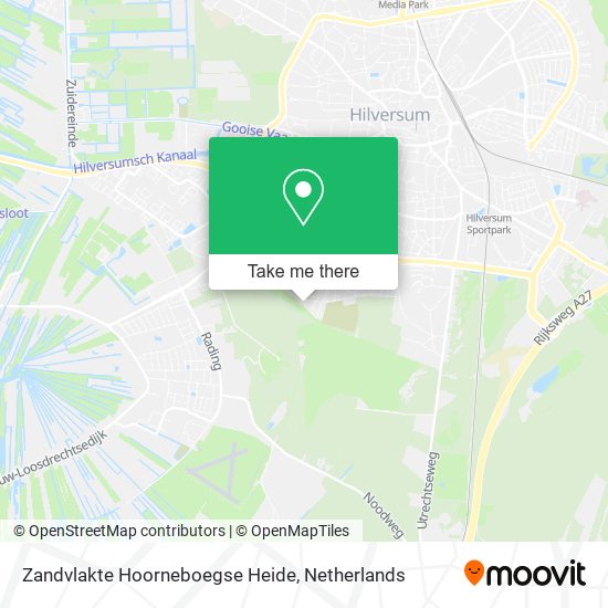 Zandvlakte Hoorneboegse Heide Karte