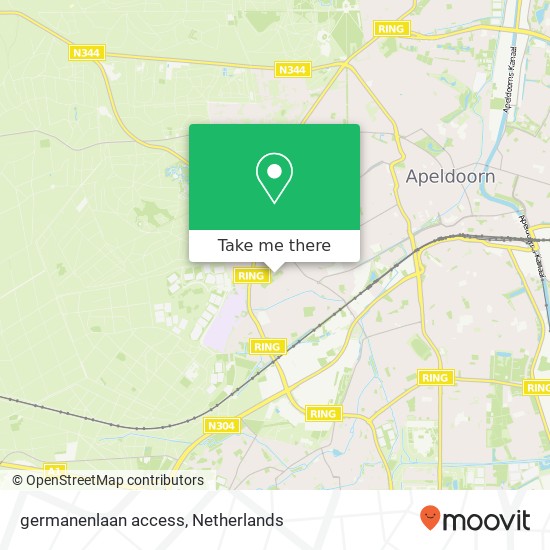 germanenlaan access map