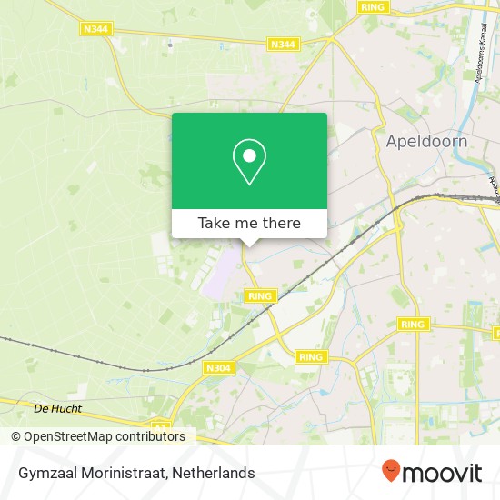 Gymzaal Morinistraat map