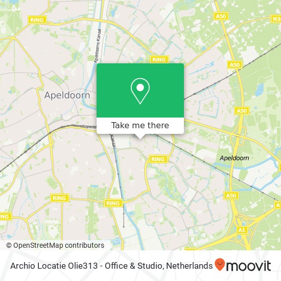Archio Locatie Olie313 - Office & Studio Karte
