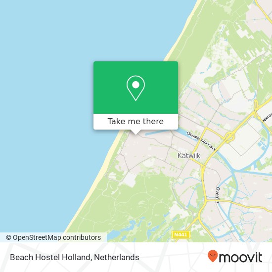 Beach Hostel Holland Karte