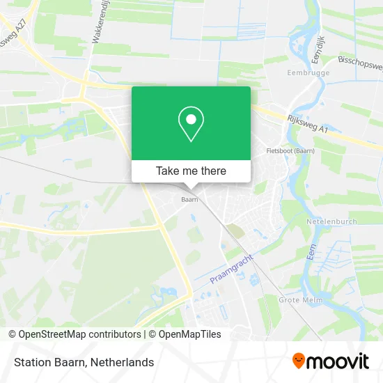 Station Baarn map
