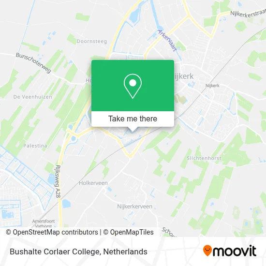 Bushalte Corlaer College map