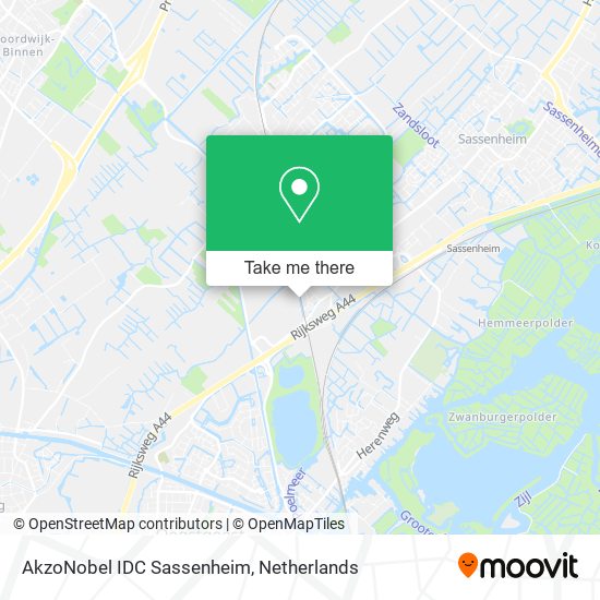 AkzoNobel IDC Sassenheim map