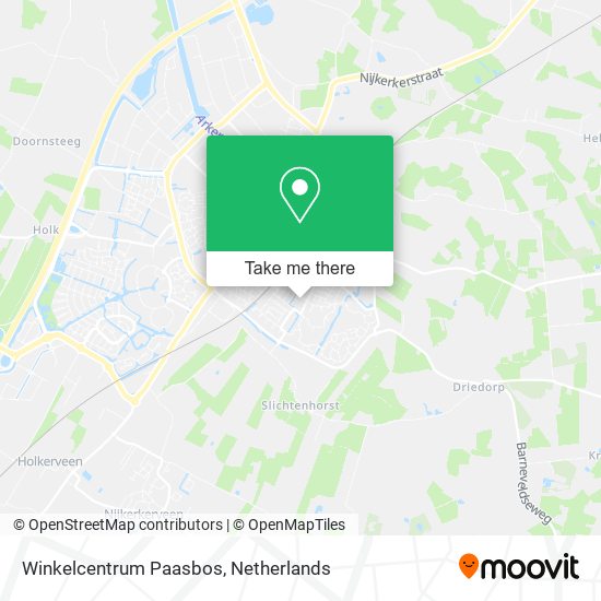 Winkelcentrum Paasbos map