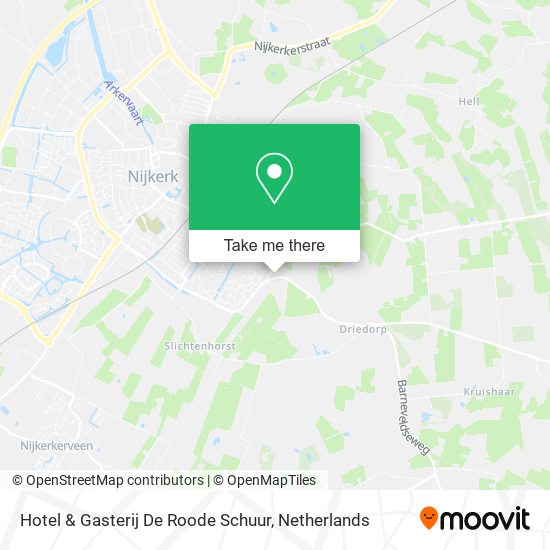 Hotel & Gasterij De Roode Schuur map