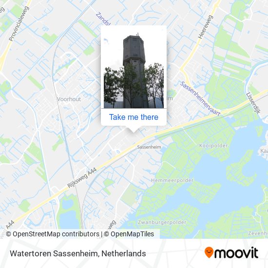 Watertoren Sassenheim Karte