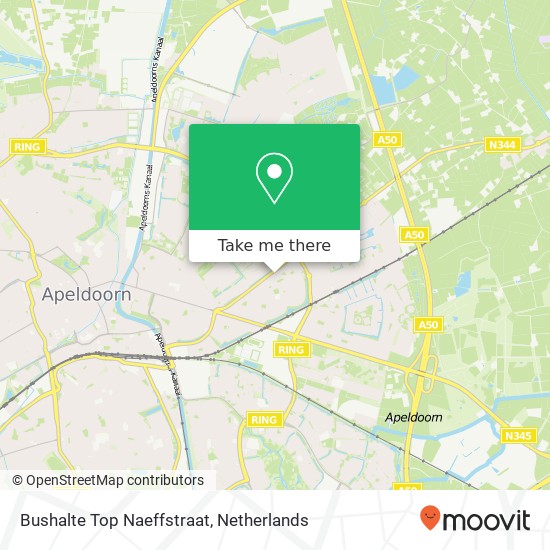 Bushalte Top Naeffstraat map