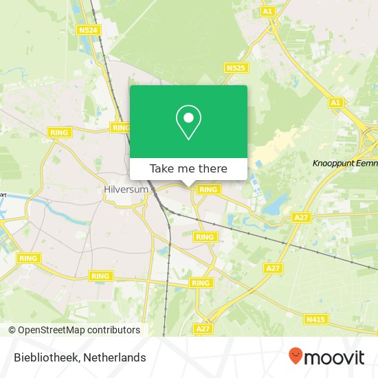 Biebliotheek map