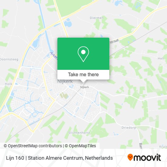 Lijn 160 | Station Almere Centrum map