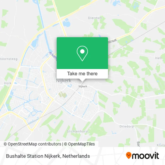 Bushalte Station Nijkerk map