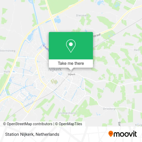 Station Nijkerk map