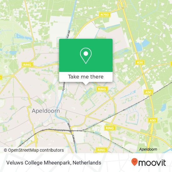 Veluws College Mheenpark map