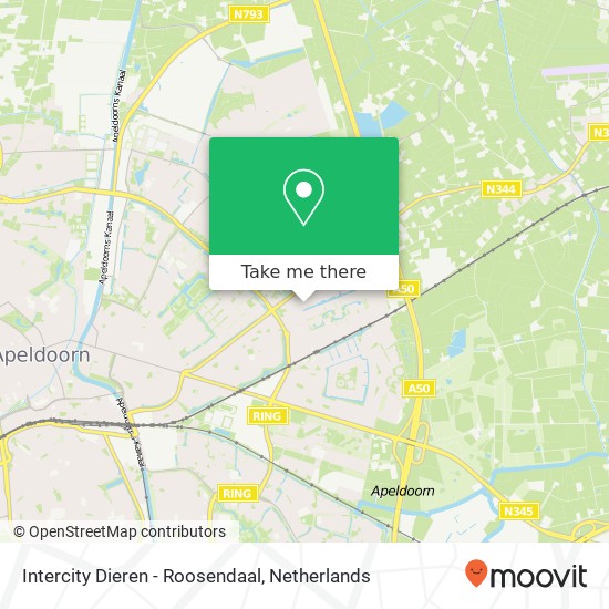 Intercity Dieren - Roosendaal map