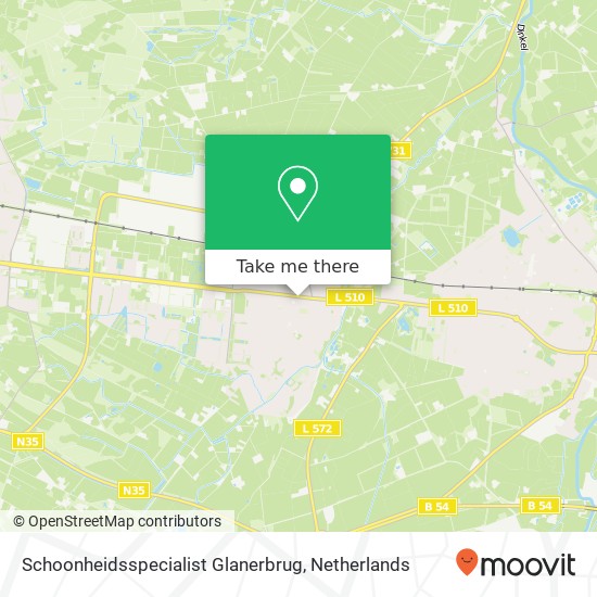 Schoonheidsspecialist Glanerbrug map