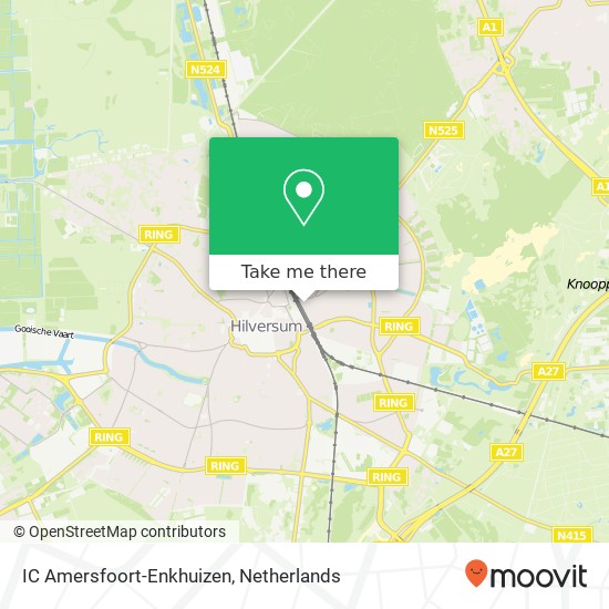 IC Amersfoort-Enkhuizen map