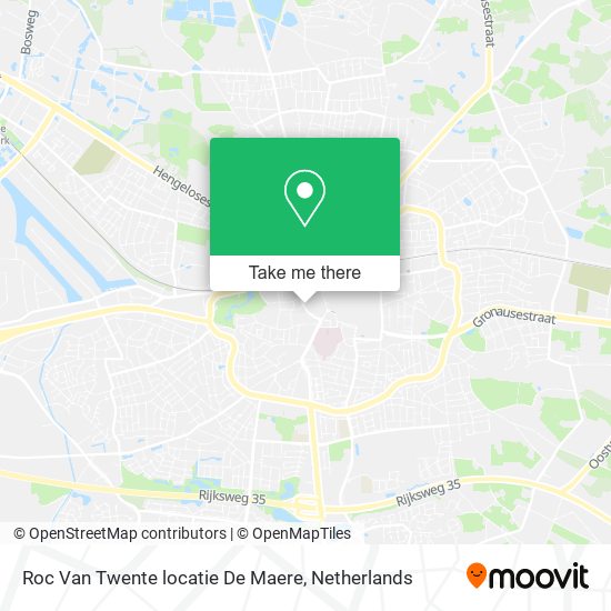 Roc Van Twente locatie De Maere map