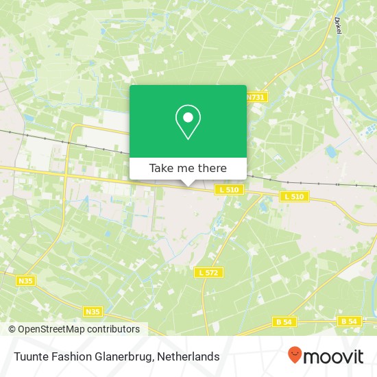 Tuunte Fashion Glanerbrug map