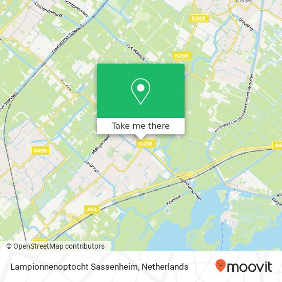 Lampionnenoptocht Sassenheim map