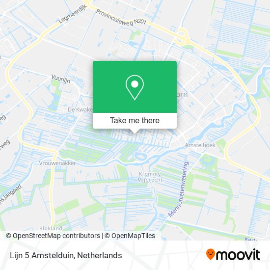 Lijn 5 Amstelduin map