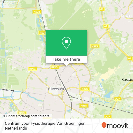 Centrum voor Fysiotherapie Van Groeningen map