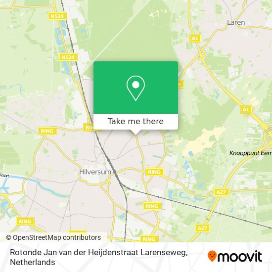 Rotonde Jan van der Heijdenstraat Larenseweg map