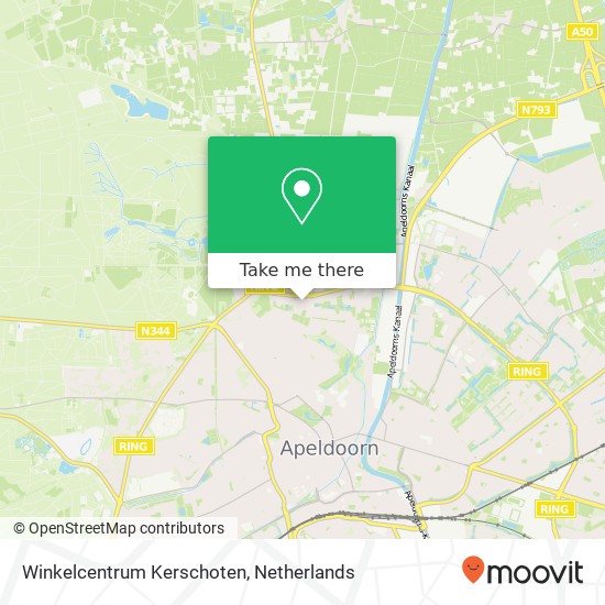 Winkelcentrum Kerschoten map