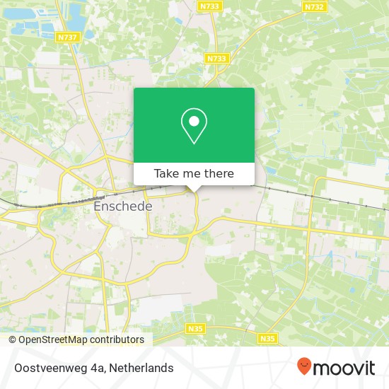 Oostveenweg 4a map