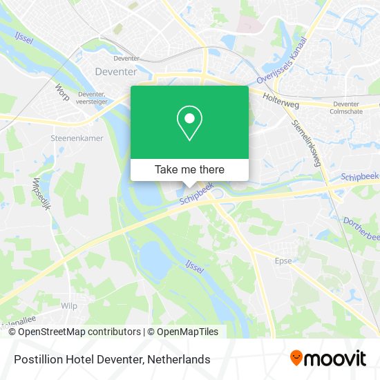 Postillion Hotel Deventer map