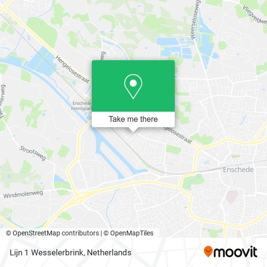 Lijn 1 Wesselerbrink map