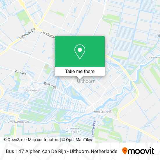 Bus 147 Alphen Aan De Rijn - Uithoorn map
