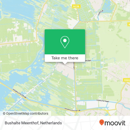 Bushalte Meenthof map