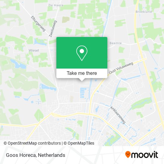 Goos Horeca map