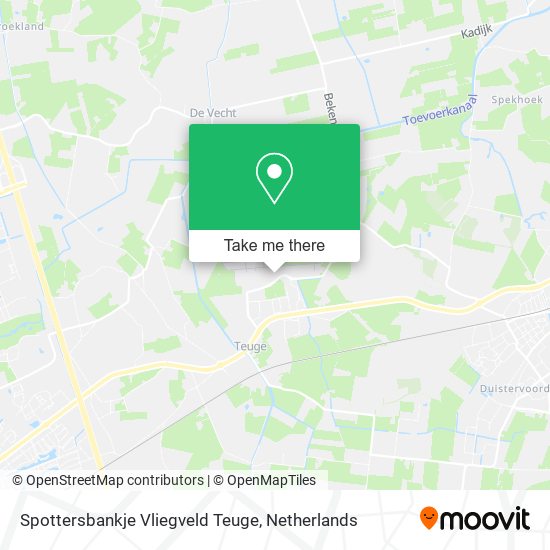 Spottersbankje Vliegveld Teuge map