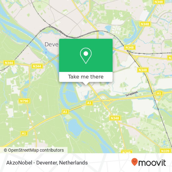 AkzoNobel - Deventer Karte