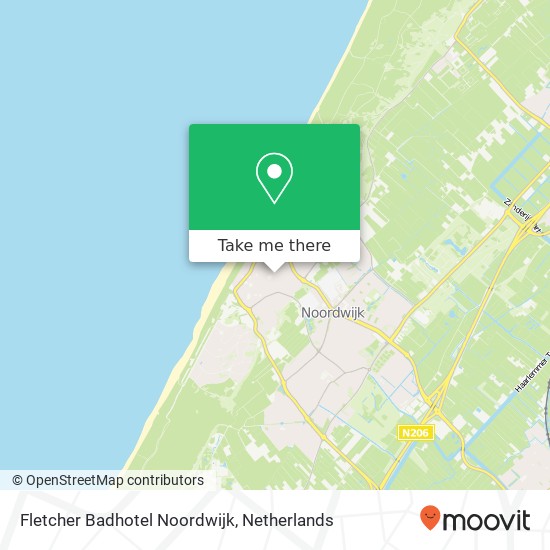 Fletcher Badhotel Noordwijk map