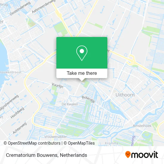 Crematorium Bouwens map