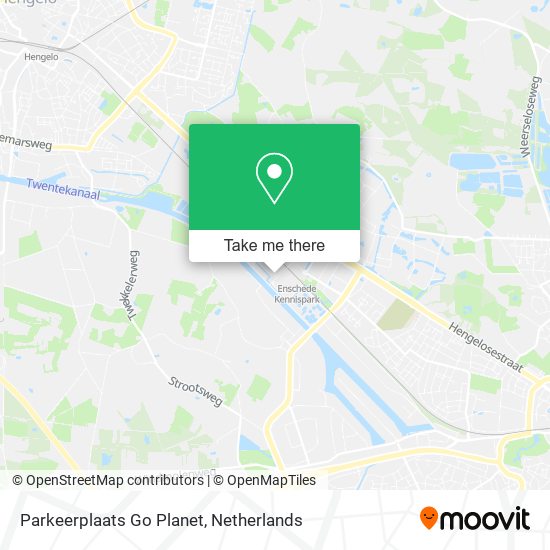 Parkeerplaats Go Planet map