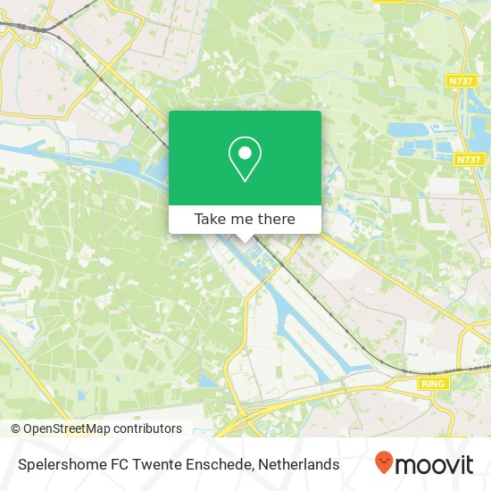 Spelershome FC Twente Enschede map