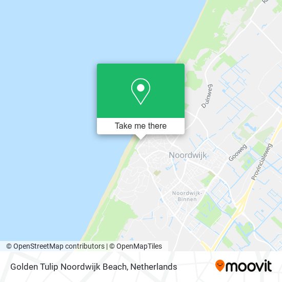 Golden Tulip Noordwijk Beach map
