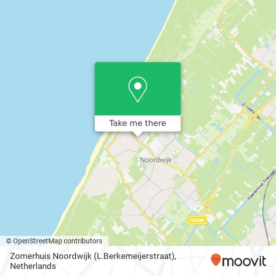 Zomerhuis Noordwijk (L.Berkemeijerstraat) Karte