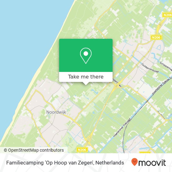 Familiecamping 'Op Hoop van Zegen' Karte