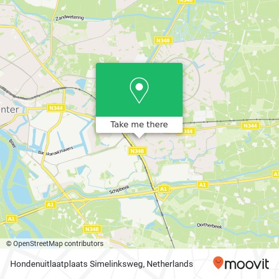 Hondenuitlaatplaats Simelinksweg map