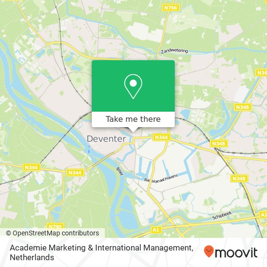 Academie Marketing & International Management map