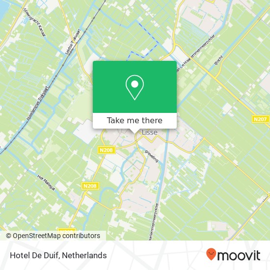 Hotel De Duif map