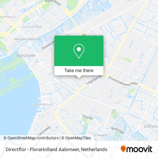 Directflor - FloraHolland Aalsmeer map