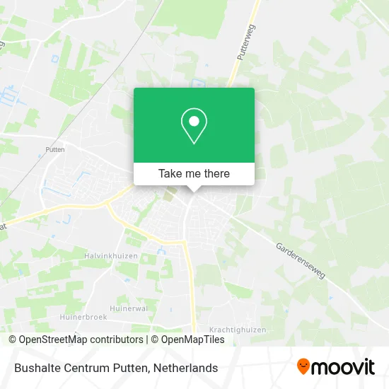 Bushalte Centrum Putten map