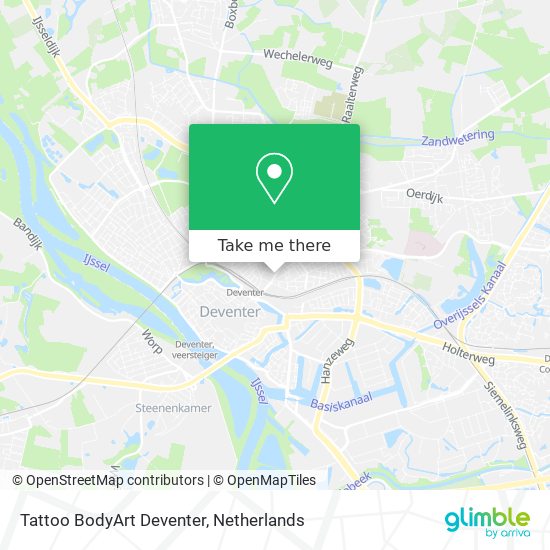 Tattoo BodyArt Deventer map