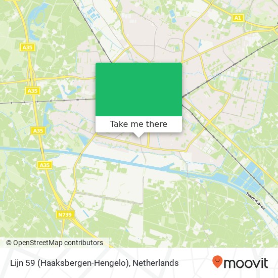 Lijn 59 (Haaksbergen-Hengelo) map